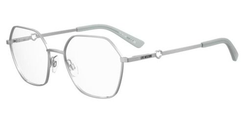 Moschino Love MOL650 010 Women’s Eyeglasses Silver 55 - Blue Light Block Available