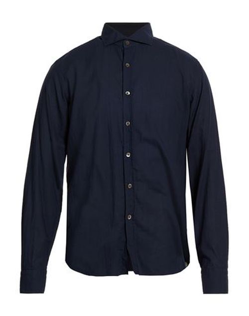 Man Shirt Midnight blue Size 15 Cotton