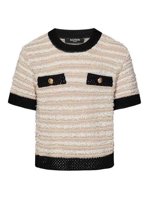 Cotton Sweater With Stripes