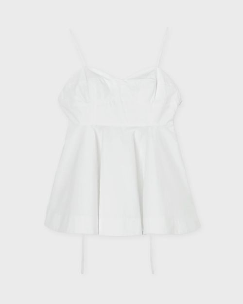 Róhe Top Bustier Peplum White