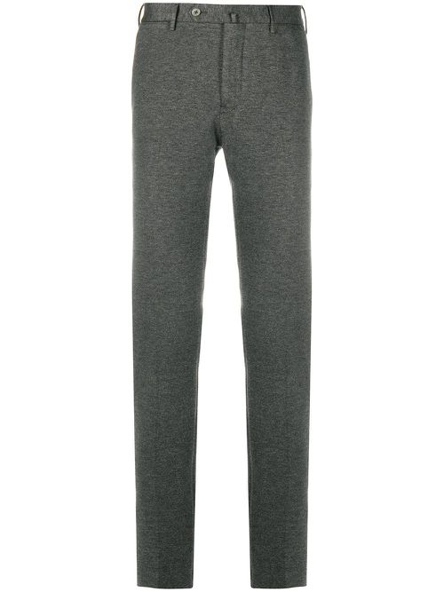 Knitted slim-fit trousers - Grey