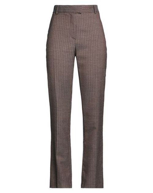 Woman Pants Brown Size 10 Polyester, Wool