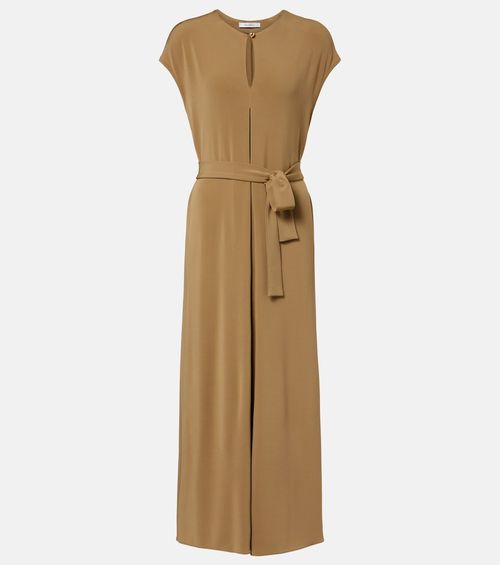 Feluca keyhole belted maxi dress
