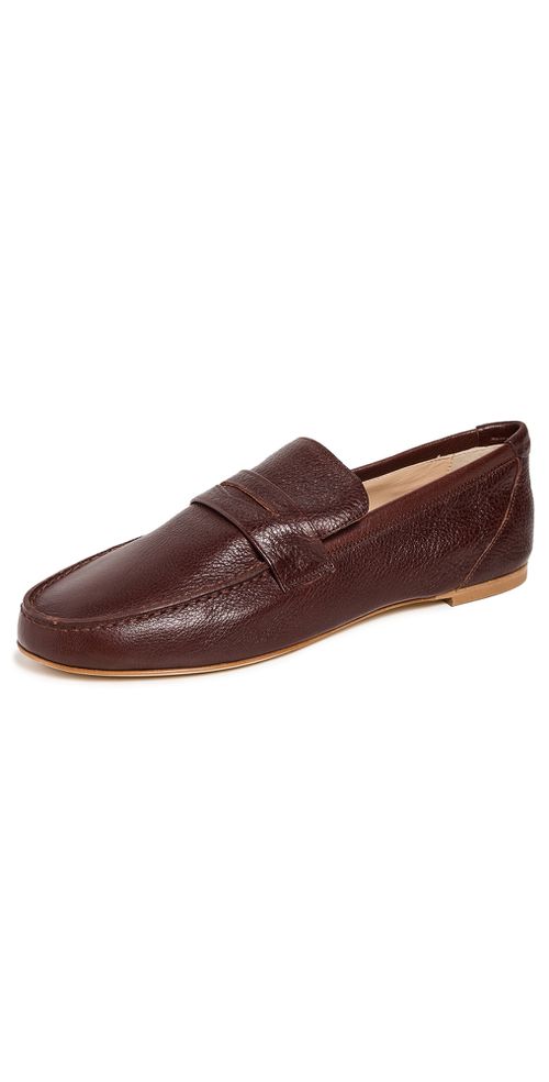 Penny Leather Loafers Oxblood