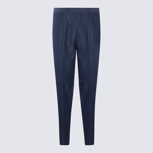Blue Cotton Pants