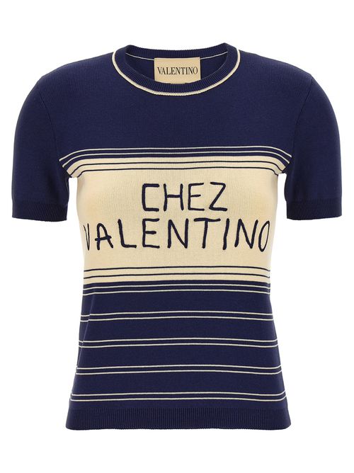 Chez Valentino T-Shirt Blue