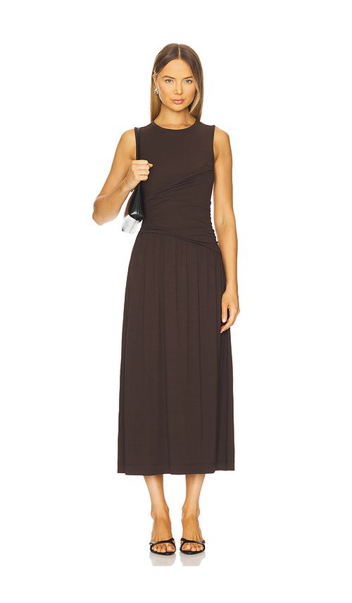 PAIGE Bonita Dress in Brown. XXS. Also in L, M, S