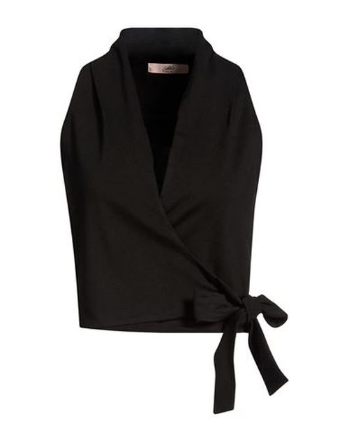Woman Top Black Size 2 Viscose, Polyamide, Elastane