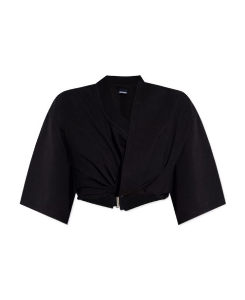 Jacquemus Wrap Cropped Top
