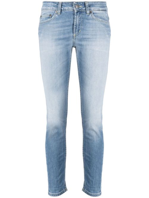 Logo-patch skinny jeans - Blue