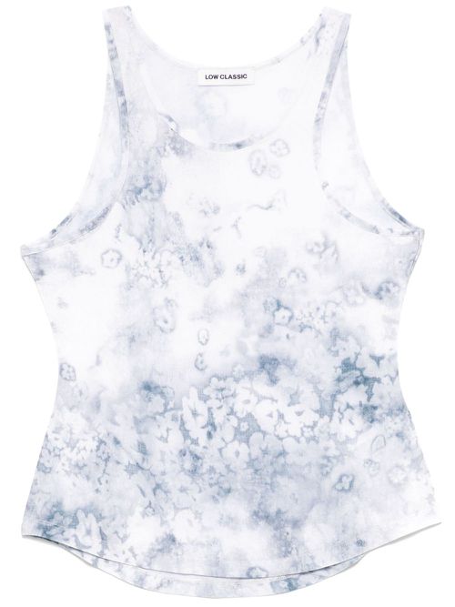 Floral Print Sleeveless tank top - Grey