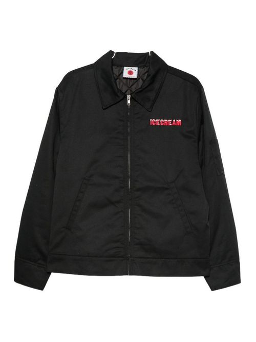 Logo Zipped Blouson Jacket