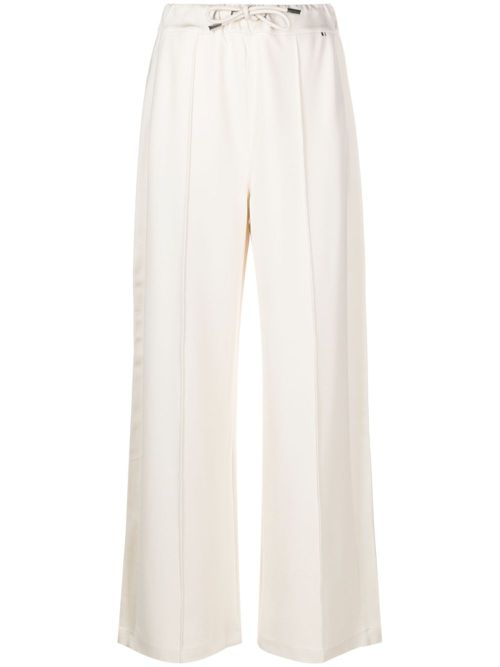 Technical-jersey wide-leg trousers - Neutrals