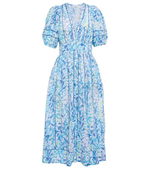 Reine floral cotton midi dress