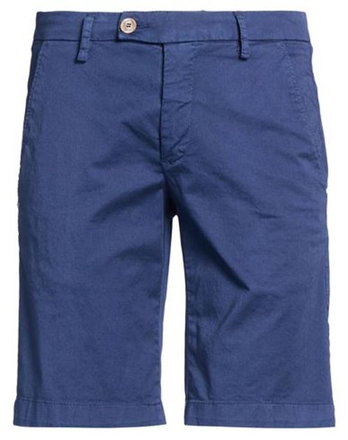 Man Shorts & Bermuda Shorts Slate blue Size 30 Cotton, Elastane
