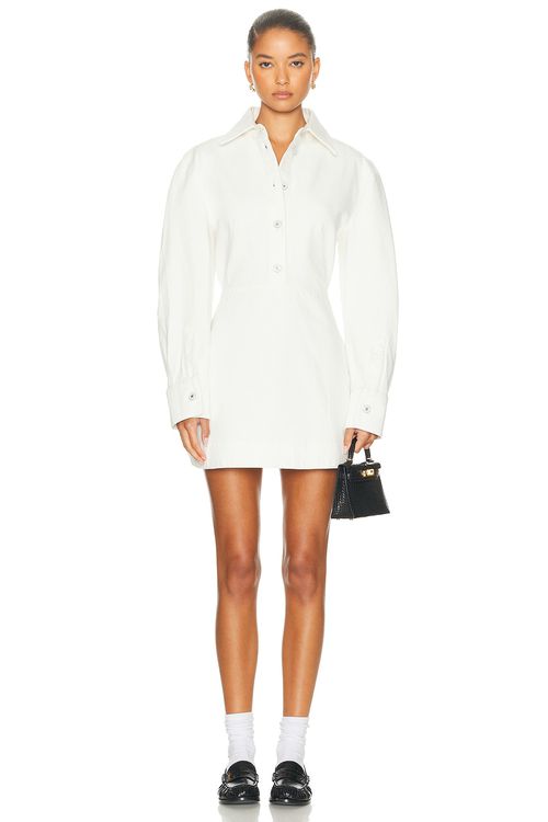 Givenchy Short Denim Dress in Off White - Ivory.  40 also in
