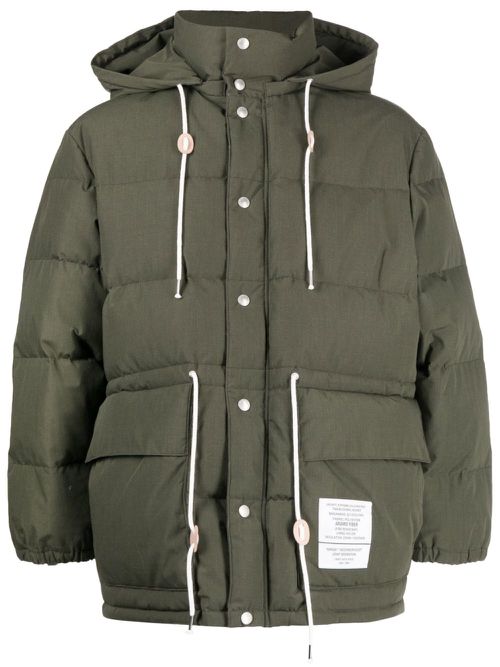 Hooded puffer jacket - Green