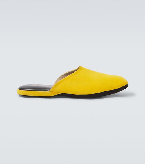 Suede slippers