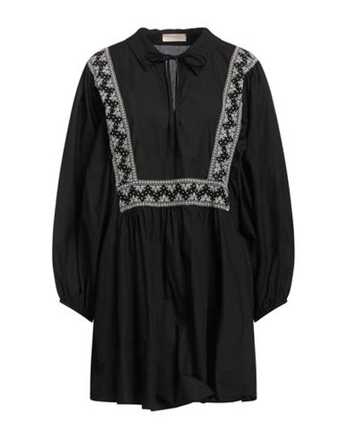 Momoní Woman Mini dress Black Size 10 Cotton