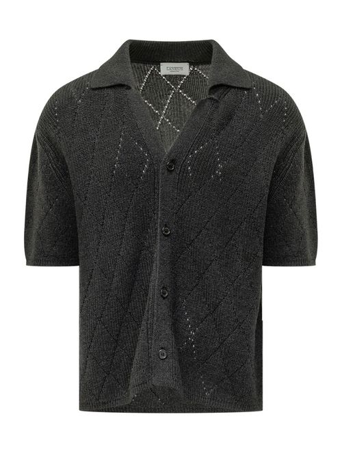 Black Regular Textured Shirt