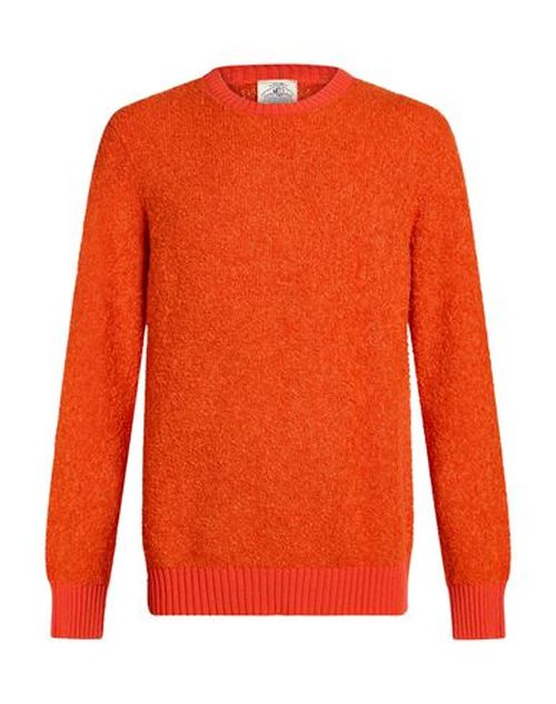 Man Sweater Orange Size 40 Acrylic, Wool, Polyamide