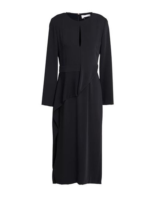 Gold Woman Midi dress Black Size S Polyester
