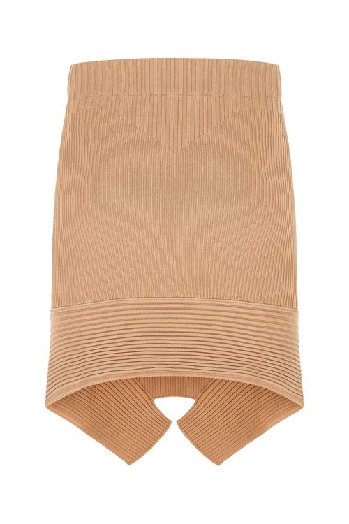 ANDREĀDAMO Skin Pink Stretch Viscose Blend Skirt