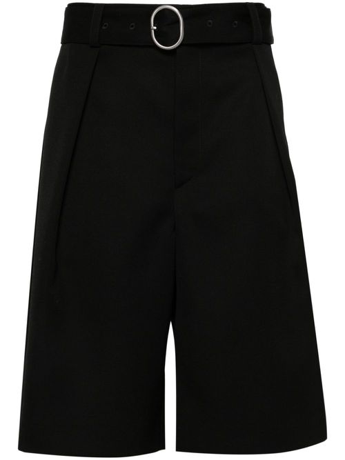 Tailored wool shorts - Black