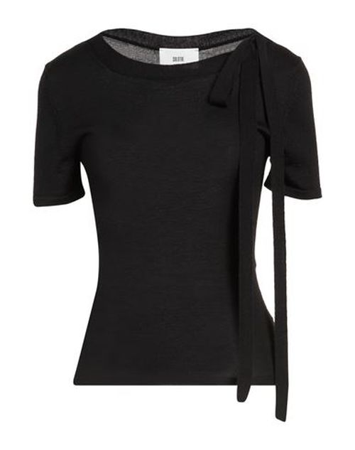 Woman Sweater Black Size 1 Wool, Silk