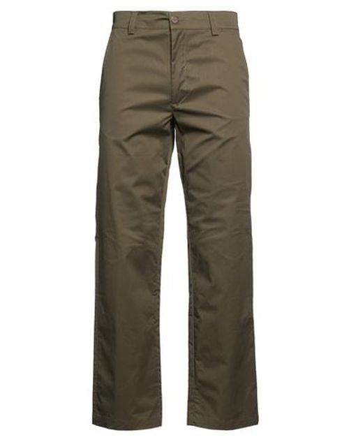 Man Pants Military green Size M Cotton, Elastane