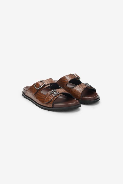 Leather Sandal With Buckle