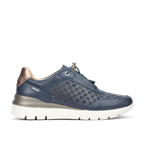 Pikolinos CANTABRIA W4R Women's leather Sneakers BLUE