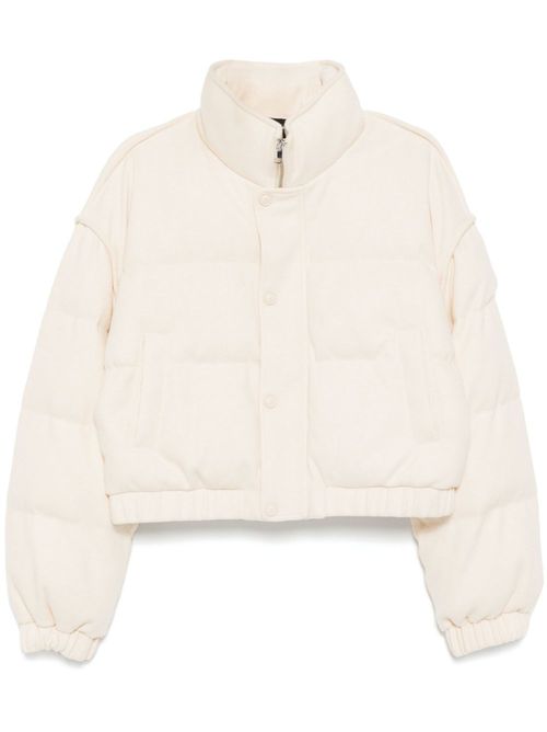 Cropped down jacket - Neutrals