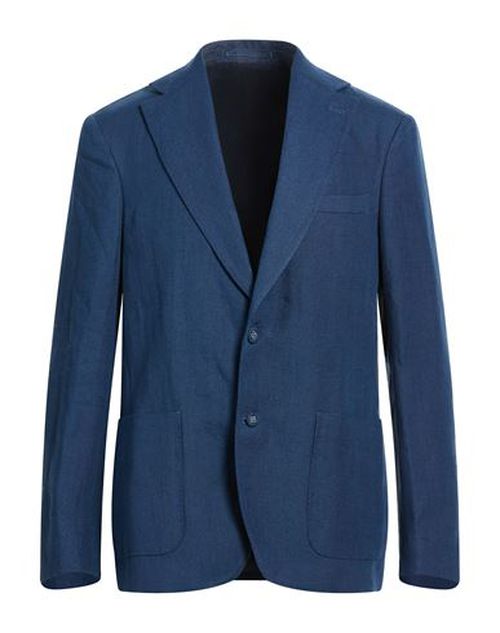 Officine Générale Man Blazer Blue Size 40 Linen