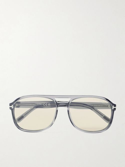 Rosco Aviator-style Acetate Sunglasses