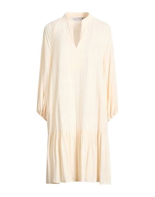 Woman Mini dress Beige Size 8 Viscose