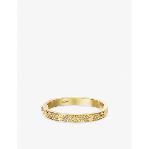 Womens Love 18ct Yellow-gold and 204 Diamonds Bracelet 17CM