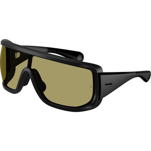 Moncler Unisex Moncler ME8003 SNOWSEEKER 500682 Gafas de sol Inyectado Negro Verde Cuadrada Norma