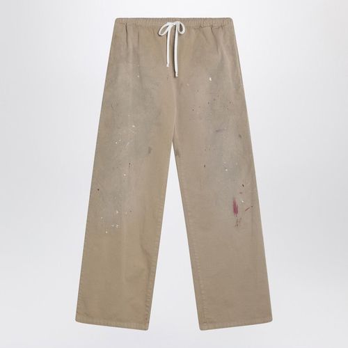 Mm6 Maison Margiela | Maison Margiela Wide Beige Trousers With