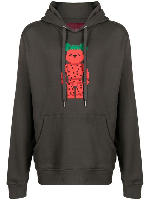 Slice of Melon cotton hoodie - Grey