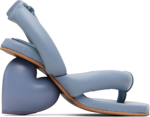 Blue Love Heeled Sandals
