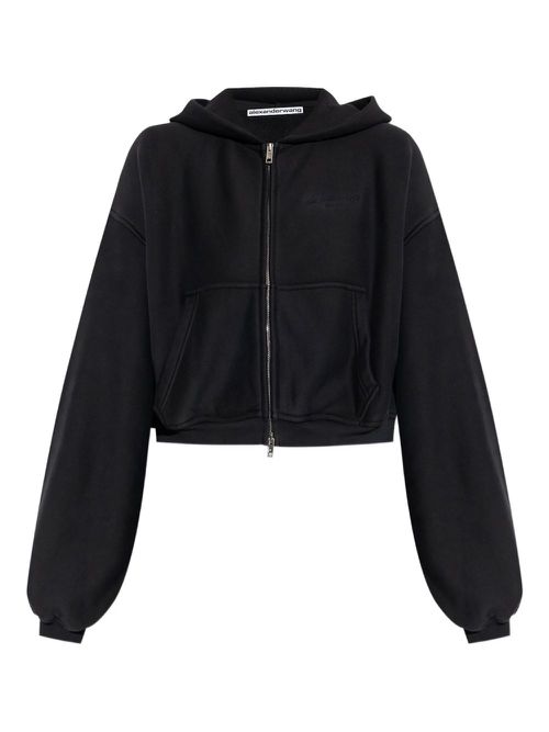 Zip-up hoodie - Black