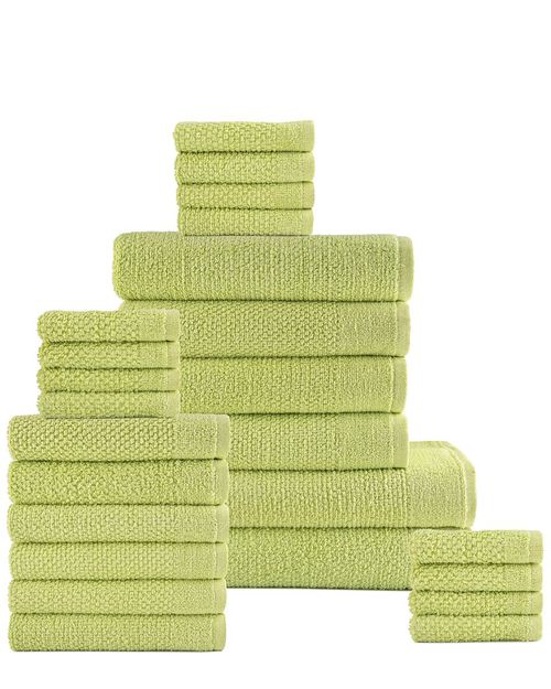 24pc Popcorn Cotton Bath Towel Set