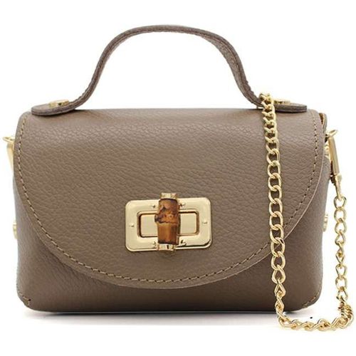 Mini Turn lock Genuine Italian Leather Crossbody Bag