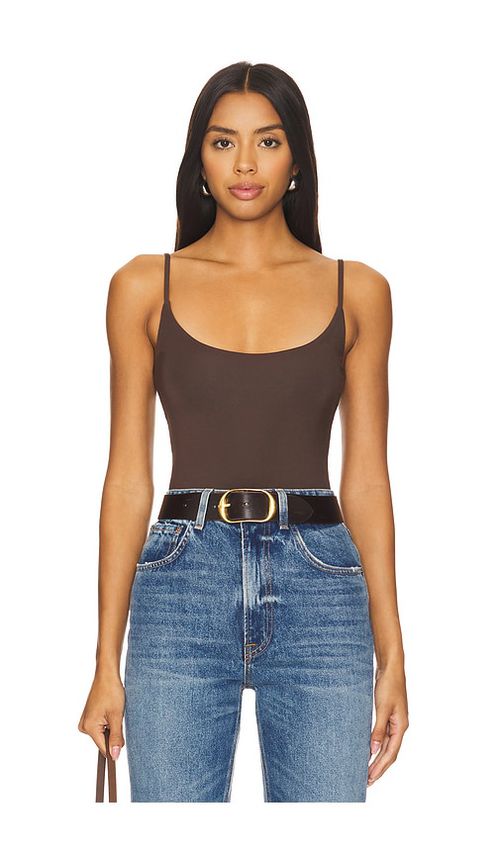House of Harlow 1960 x REVOLVE Whittney Bodysuit in Espresso Brown. L also in