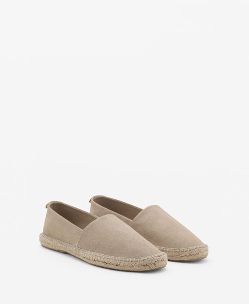 Men's Jute Suede Espadrilles Shoe - Sand
