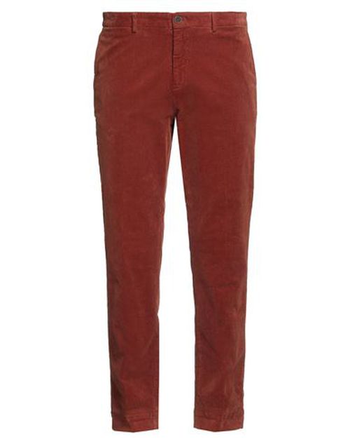 Man Pants Rust Size 38 Cotton, Elastane