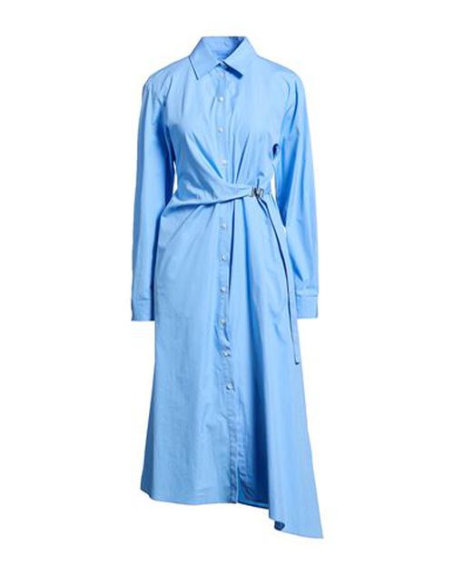 Woman Midi dress Light blue Size 4 Cotton