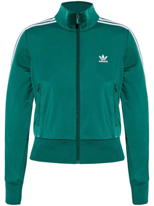 Logo zipped sweatshirt - Green