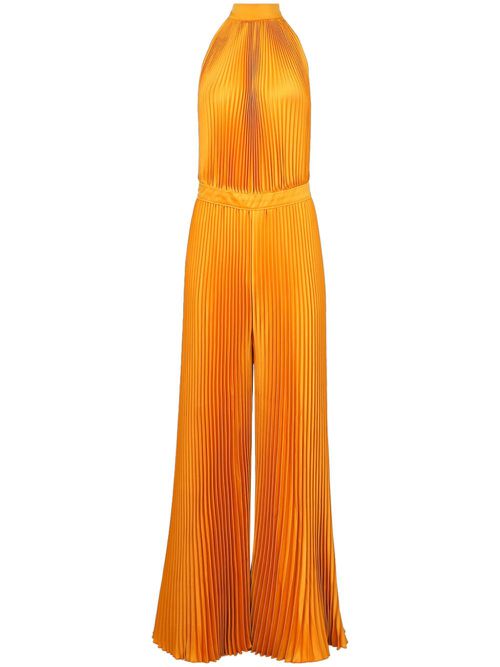 Cinema pleated jumpsuit - Orange